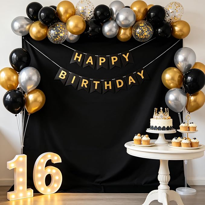 Black Photography Backdrop for Photoshoot, Fabric 5x7ft | Versatile Studio Photo Backgrounds, Non Reflective, Easy to Use, for Portraits, Product, Party, Video Creation - Image 7