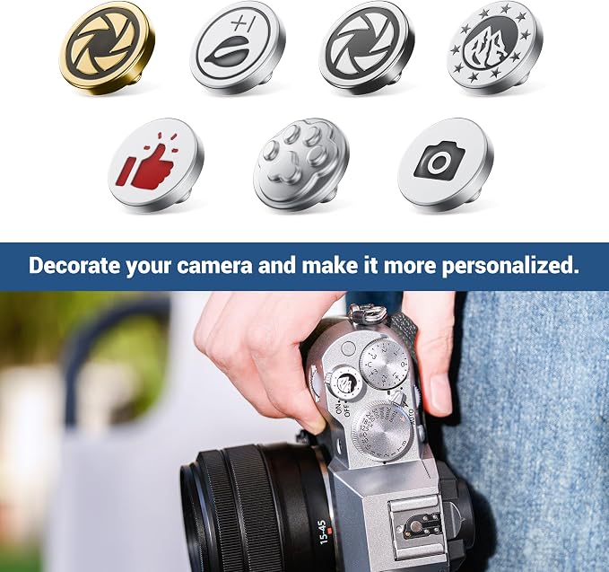 JJC Soft Shutter Release Button Fujifilm X100VI XT50 XM5, Mountain Pattern | for Fuji Fujifilm X-M5 X-T5 X-T4 X-T50 X-T30 III II X-PRO3 X00VI X100V X-E5 X-E4 X Half Leica Q3 M9 Sony RX10 IV Nikon Zf Df - Image 5