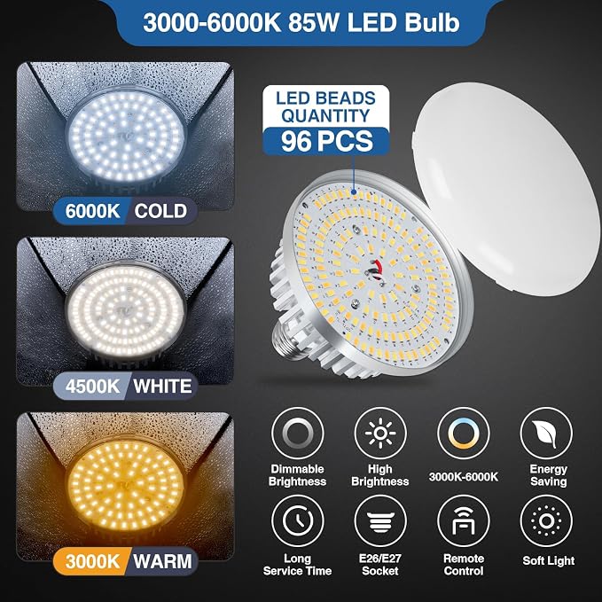 EMART Softbox Lighting Kit 85W 16"x16" Soft Box for Photography Light 2Pack | 3000K-6000K LED Bulbs with Remote, 65" Tripod, Professional Photography Lighting for Studio Lights, Portrait, Video Recording - Image 2
