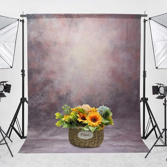 Abstract Photography Backdrop for Photoshoot 8x12ft,Purple,No Stand | Professional,Polyester Fabric,Roller Pocket on Top,Vintage Portrait Photo Props Booth Background,Photoshoot Studio - Image 4