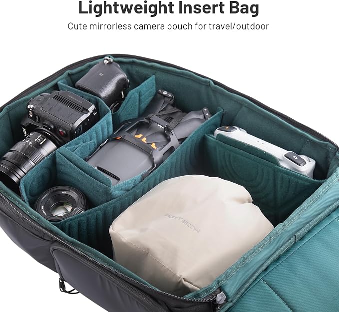 PGYTECH OneGo Drawstring Small Camera Bag Soft Cute Camera Pouch Handbag | Forest Camera Sling Bag Compatible with Mirrorless Cameras/Nikon/Canon/Sony/Fuji/Pocket 4 Camera Case, Forest - Image 8