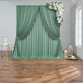 10 ft x 40 ft Sage Green Backdrop Curtains for Parties, Wrinkle Free Sage Green Photography Backdrop Drapes for Wedding Boys Birthday Baby Shower Bridal Shower Party by Outpain