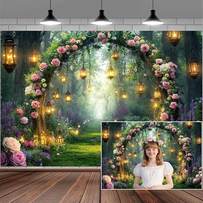 12x10ft Purple Flower Wedding Photography Backdrop Lavender Floral Wedding Bridal Photography Backdrop Anniversary Birthday Baby Shower Girl Party Banner Photo Booth Props Background Wall Decor by Mtsxfy