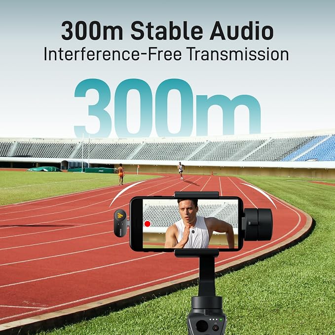 MAONO Wave T5 Wireless Lavalier Microphone for iPhone15/16/17 Android Phone | Magnetic Lapel Mini Mic with 48KHz 24Bit Audio, AI Noise Cancelling,Mute,1000ft for Podcast Video Record Vlog Content Creator - Image 6