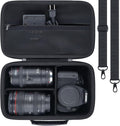 khanka Camera Case for Canon EOS Rebel R6V/T7/T100/T6/R50/R100 | /R5/R7/R8/R6 Mark II/SL3 DSLR Camera,Travel Carrying Case for Canon EOS Rebel Camera and 18-55mm/18-45mm Lens(Case Only) by khanka
