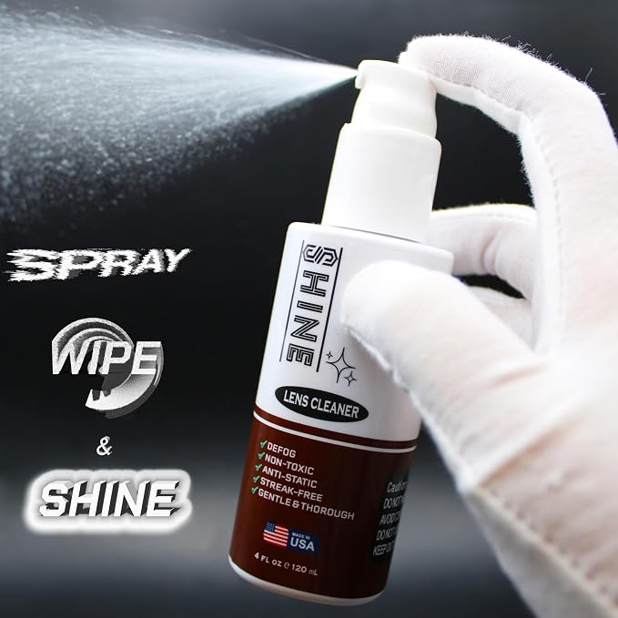 Shine Liquid Cleaner 4oz Spray Powered by SIBERIAN USA, (1) Fabric Cloth, (1) Screwdriver for Camera, Devices, Eyewear Lenses 120ml - Image 3