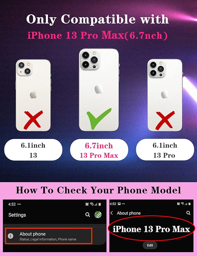 (2in1 for iPhone 13 Pro Max Case Skull Skeleton for Women Cute Goth Phone Cover Fun Horror Design with Slide Camera Cover Protective Never Better Spooky Cool Cases for Apple 13 Pro Max 6.7'' - Image 2