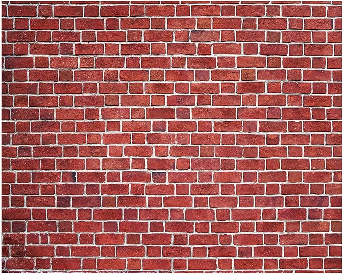 10 x 8 ft Red Brick Wall Backdrop Fabric Brick Photo Background | Large Polyester Brick Backdrop Cover for Photoshoot Home Fireplace Decoration, Newborn Birthday Party Decor by VitalCozy
