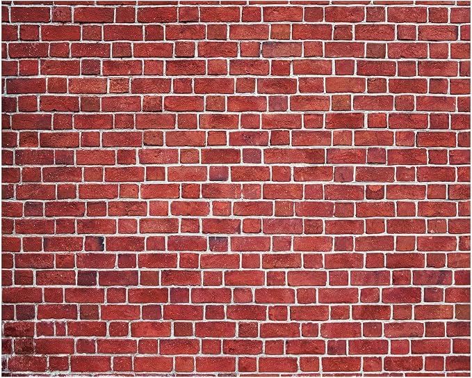 15 x 10 ft Red Brick Wall Backdrop Fabric Brick Photo Background | Large Polyester Brick Backdrop Cover for Photoshoot Home Fireplace Decoration, Newborn Birthday Party Decor by VitalCozy