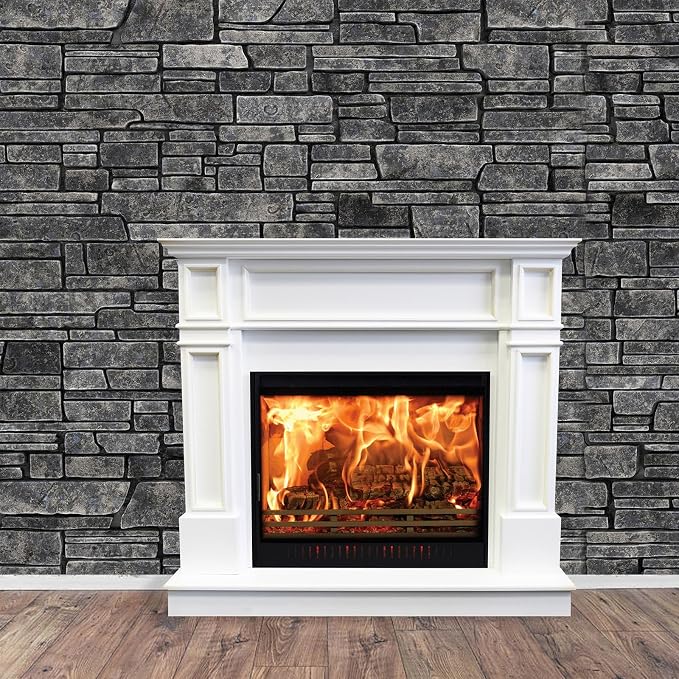 10 x 8 ft Gray Brick Wall Backdrop Fabric Brick Photo Background | Large Polyester Brick Backdrop Cover for Photoshoot Home Fireplace Decoration, Newborn Birthday Party Decor - Image 5