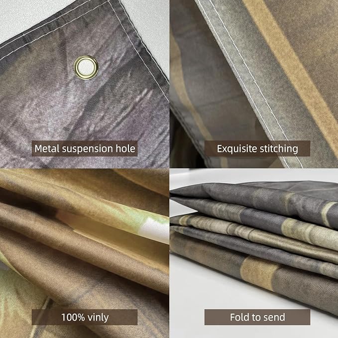 10 x 6.5 Ft Wood Backdrop Rustic Wooden Wall Photo Background | Brown Vintage Polyester Fabric Large Photo Background for Party Wedding Graduation Home Decoration Photo Booth Prop Banner - Image 8