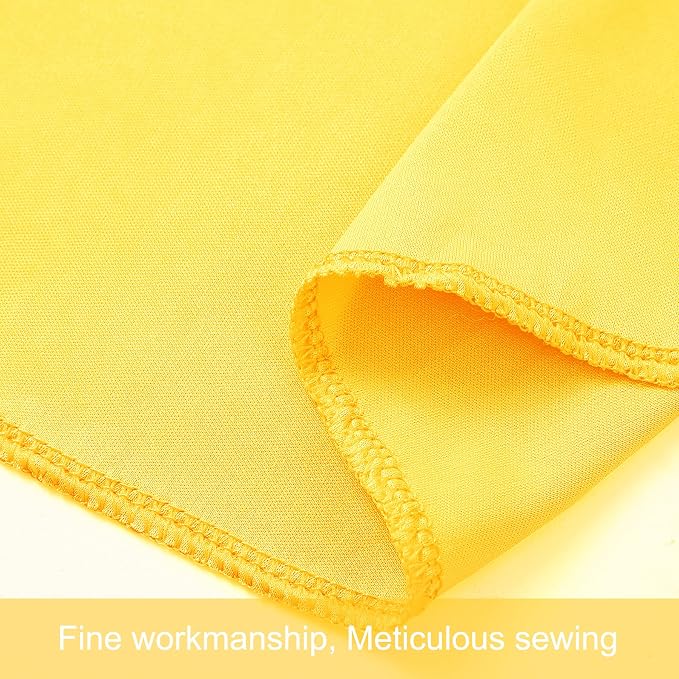 8 Panels Yellow Backdrop Curtains for Wedding Party Wrinkle Free Backdrops Curtain Drapes Fabric Decorations Photo Back Drop Cloth for Baby Shower Photography Stage Reception 40ft(W) x 12ft(H) - Image 9