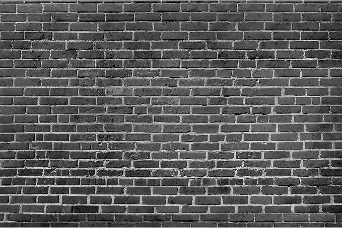 10x6.5 Ft Brick Wall Backdrop，Large Polyester Fabric Black Brick Backdrop Photo Backdrops Background for Halloween Party Christmas Halloween Decoration Photo Booth Prop Banner by Dormirpilow
