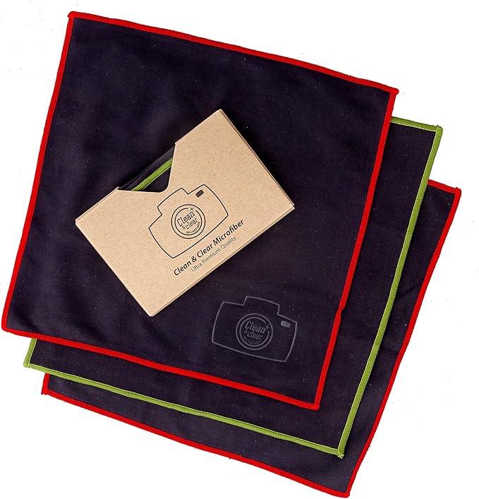 Clean & Clear Microfiber Cleaning Cloth, Extra Large [10 Pack] Ultra Premium Microfiber Cleaning Cloth - Microfiber Cloth for Camera Lens, Glasses, Screens, and All Lens. - Image 9