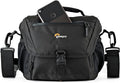 Lowepro LP37119, Nova 160 AW II Camera Bag, Customizable, Portable, Fits DSLR with 17-85 mm Attached Lens, Compact Drone, 1-2 Additional Lenses, Flash, Black by Lowepro