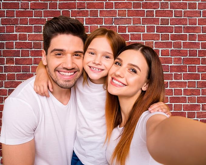 10 x 8 ft Red Brick Wall Backdrop Fabric Brick Photo Background | Large Polyester Brick Backdrop Cover for Photoshoot Home Fireplace Decoration, Newborn Birthday Party Decor - Image 4