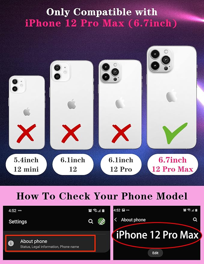 Case for iPhone 12 Pro Max Black Luxury Phone Cover | 2in1, Leopard, for Women Girls, Cheetah Animal Print, Design, with Slide Camera Cover, Protective, Pattern, Cute Cases, 6.7'' - Image 2