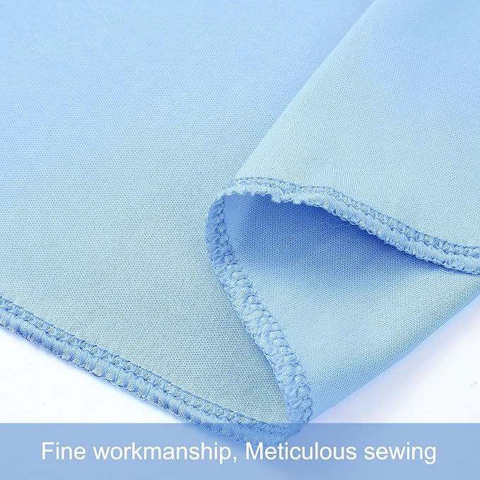 8 Panels Baby Blue Backdrop Curtains for Wedding Party Wrinkle Free Backdrops Curtain Drapes Fabric Decorations Photo Back Drop Cloth for Baby Shower Photography Stage Reception 40ft(W) x 12ft(H) - Image 8