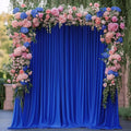 Royal Blue Backdrop Curtain for Parties Backdrop Drapes 10x8FT | Wrinkle Free Polyester Curtain Backdrop Draping Fabric for Backdrop Photoshoot Birthday Party Background,2 Panel 5x8FT by Wokceer