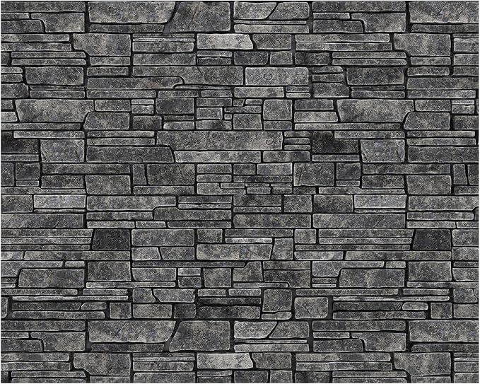 15 x 10ft Gray Brick Wall Backdrop Fabric Brick Photo Background | Large Polyester Brick Backdrop Cover for Photoshoot Home Fireplace Decoration, Newborn Birthday Party Decor by VitalCozy