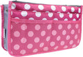 Vercord Purse Organizer Insert for Handbags Bag Organizers Inside Tote Pocketbook Women Nurse Nylon 13 Pockets Rose Dot Large by Vercord