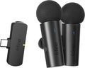 FIFINE M8 Wireless Lavalier System Dual Lapel Mic for Video Interview Vlog | 2 Microphones with Type C Receiver, Clear Sound for Android Phone Tablet Iphone15 Laptop YouTube by FIFINE
