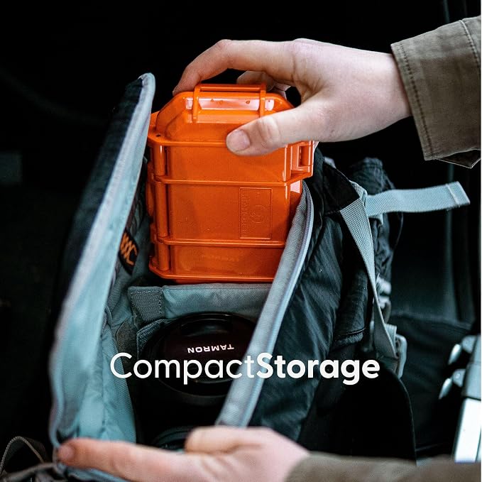 Evergreen Dry Box Tech Organizer – For Camera, Cables, Hard Drives, Memory Cards, Keys, Compatible with GoPro, Airtags (Small, PROFoam, Black) - Image 5