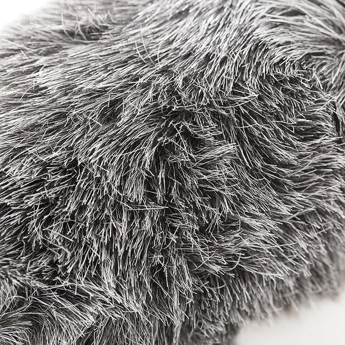 Movo WS-G140 Furry Rigid Windscreen for Microphones, 18-23mm Diameter | Dark Gray, Up to 6.3" Long - Image 5