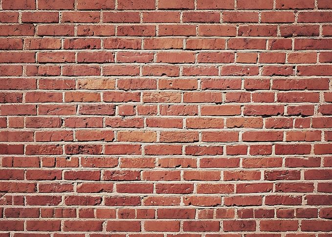 7x5 Ft Brick Wall Party Backdrop，Polyester Fabric Red Brick Sign Photo Backdrops Background for Thanksgiving Halloween Party Wedding Graduation Home Decoration Photo Booth Prop Banner by Dormirpilow